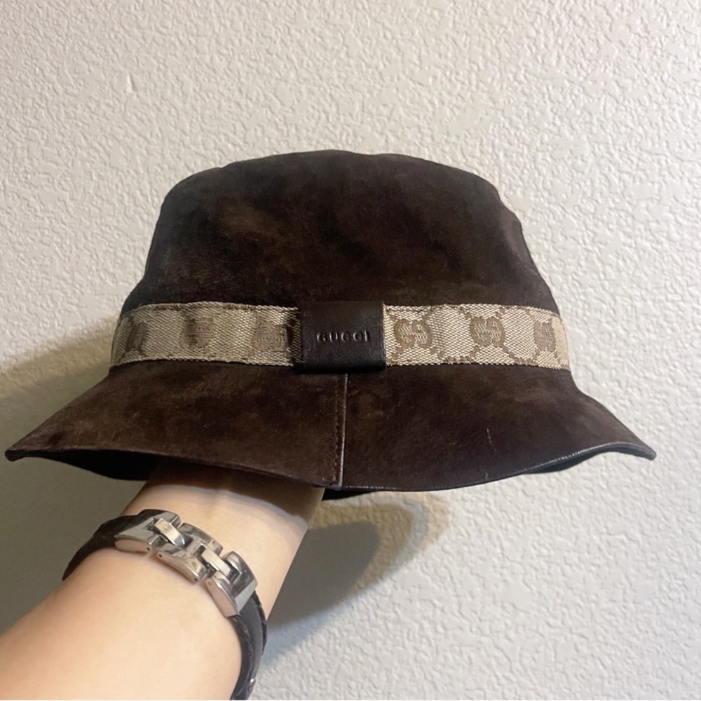 Gucchi Suede Bucket Hat